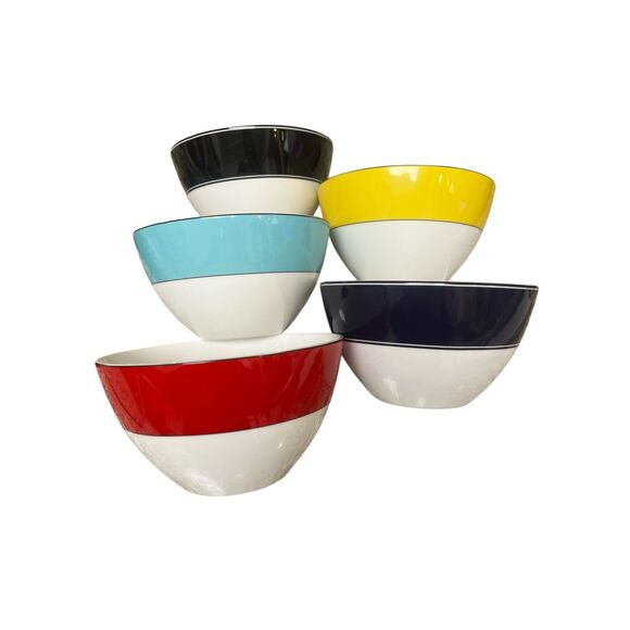 Kate Spade Rutherford / Nagshead cereal bowls set of 5 - Picture 1 of 3
